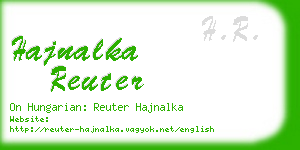 hajnalka reuter business card